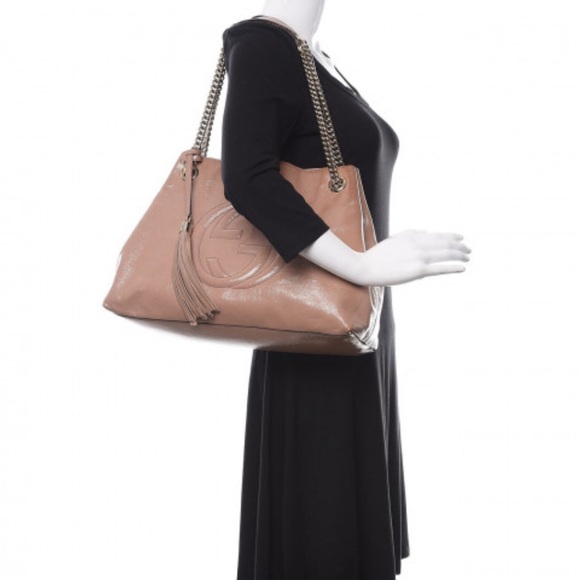 GUCCI Soft Patent Medium Soho - Picture 5 of 7